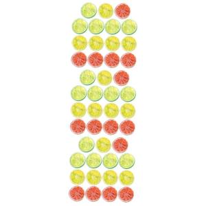 45 STK Nachahmung Einer Zitronenscheibe Realistische Zitronenscheiben Fotografie Obstscheiben Gefälschter Zitronenblock Simulation Von Fruchtscheiben Obstscheiben Prop PVC
