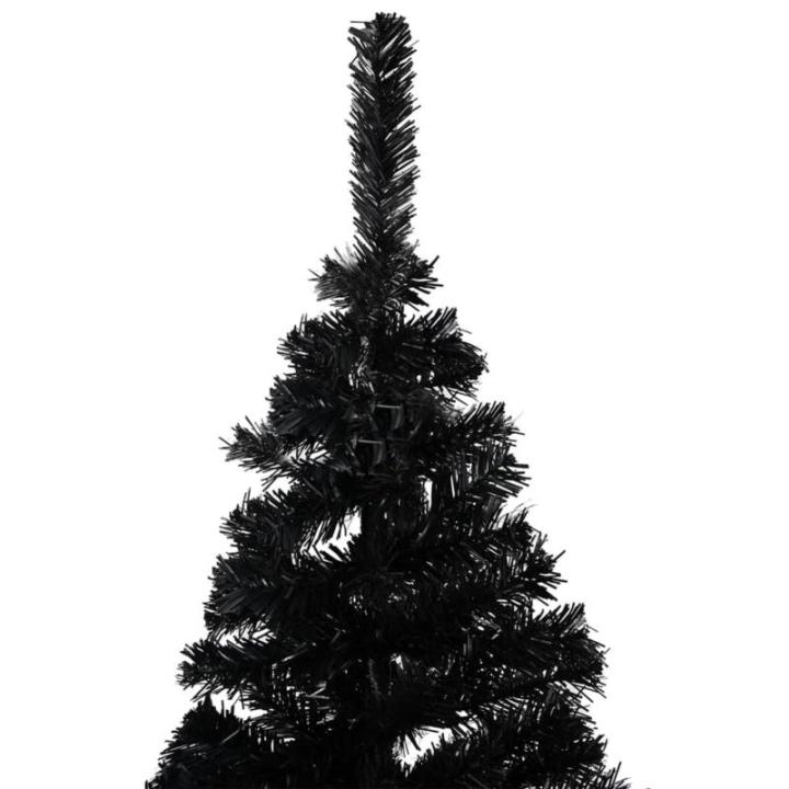 Künstlicher Weihnachtsbaum mit Ständer Christbaum Tannenbaum Kunstbaum Weihnachten Künstlicher Weihnachtsbaum Weihnachtsdeko Schwarz 180 cm PVC