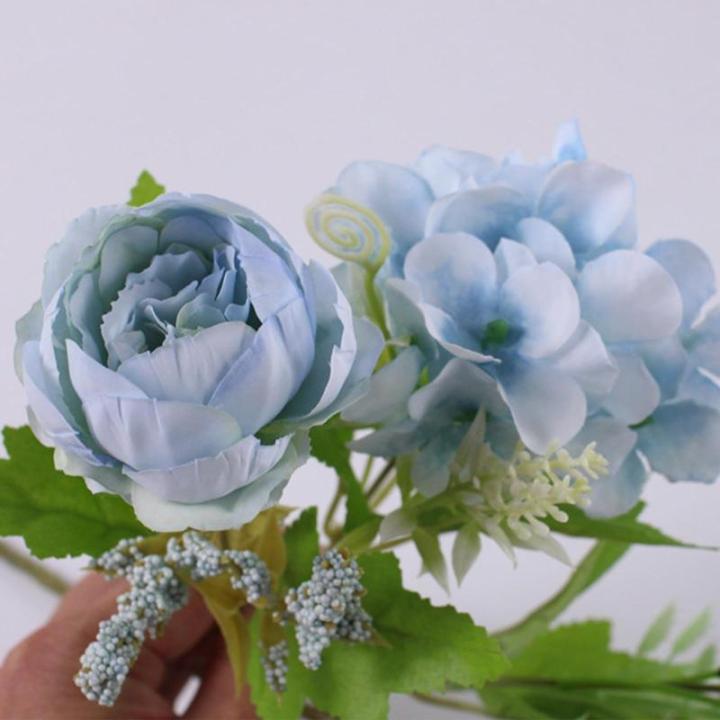 Kunstbloemen, 14 bundels pioenrozen, kunstbloemen, decoratie, als echt voor bruiloft, thuis, tafel, party, raamdecoratie 1012