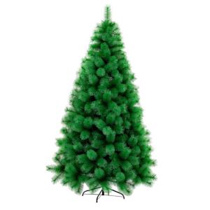 Grüner Weihnachtsbaum mit hoher Dichte, Material PVC, künstliche Kiefern mit Metallständer, unbeleuchtet, ohne Dekoration, leicht zusammenzubauen, nackter Baum, 3 m, modi，1.8m