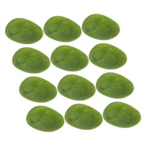 12St Simulierte grüne Wand künstliche pflanzenwand dekorativer Moosstein gefälschter Moosstein Simulation Moosfelsen Mikrolandschaftsmoossteine künstlicher Moosfelsen Schaum Gr