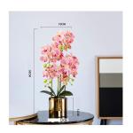 Kunstblumen Künstliche Orchideen-Dekoration – künstliche Topf-Mittelstücke, Elegante Orchideen-Blumen, Garten, Balkon, Hausdekoration für jeden Anlass