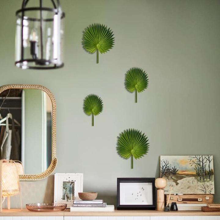 Set van 6 met Monstera-bladeren, echt voor boho-bruiloftsdecoratie, tropische palmbladeren, decoratie voor thuis, feest, keuken, doe-het-zelf bloemstuk