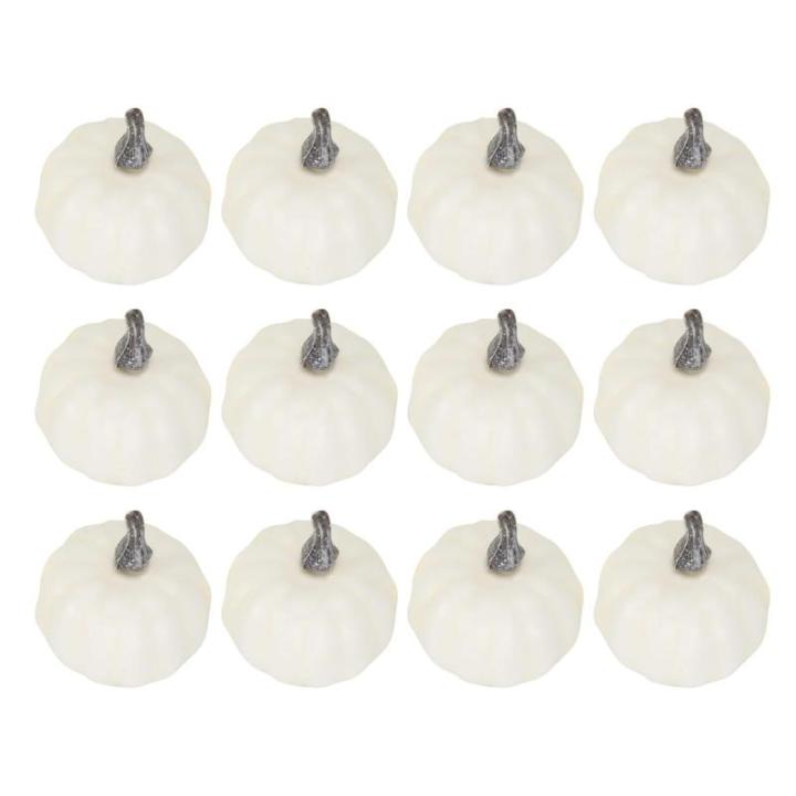 12 stuks pompoenen herfstdecoratie pompoenen decoratieve pompoenen herfstdecoratie herfstdecoraties kunstpompoenen voor herfst Thanksgiving Halloween feestdecoratie thuis boerderij