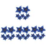 28 STK künstliche Blumen weihnachtsdeko künstliche blüten weihnachsbaum Weihnachtsschmuck Kunstblumen zur Dekoration Dez Hochzeitsdekoration Dekorative DIY Deko Sport