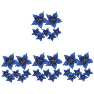 28 STK künstliche Blumen weihnachtsdeko künstliche blüten weihnachsbaum Weihnachtsschmuck Kunstblumen zur Dekoration Dez Hochzeitsdekoration Dekorative DIY Deko Sport