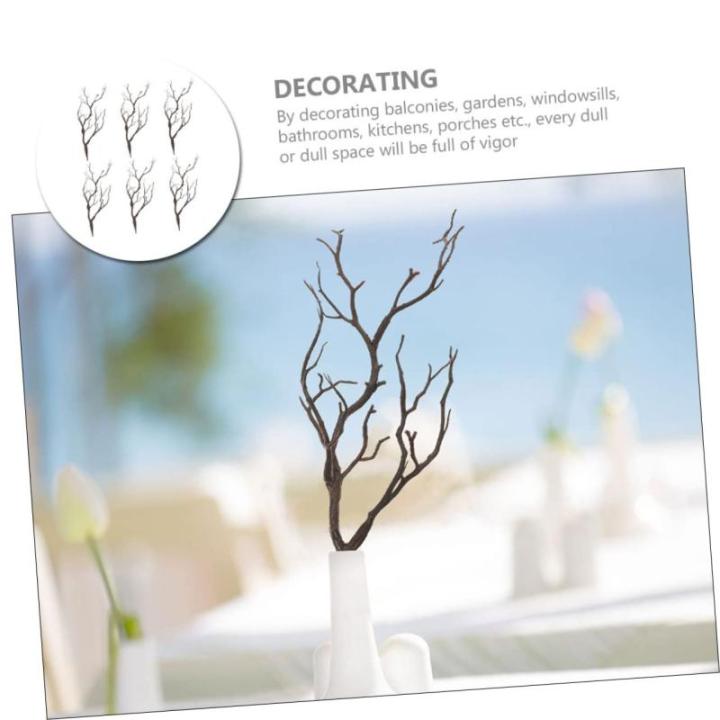 6St Halloween-Dekorationssimulationsanlage Halloween Dekoration Halloween Decor Künstliche Pflanze Weihnachtsbaumzweig AST gefälschte getrocknete Zweige Tischdekorationen zu Haus