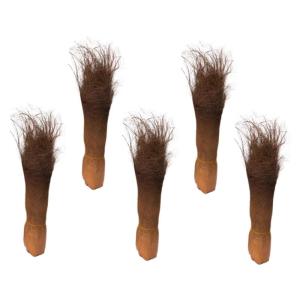 5 stuks gesimuleerd met bruine schors decor van palmschors plantenaccessoires nep boomschors tank achtergrond kunstmatige boomstrons schors decor koffie natuurlijke bruine zijde