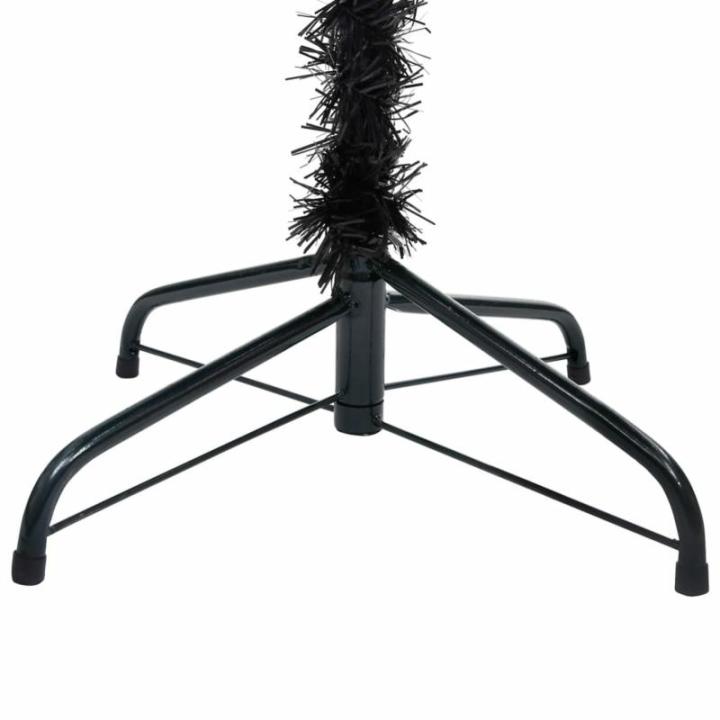 Künstlicher Weihnachtsbaum mit Ständer Christbaum Tannenbaum Kunstbaum Weihnachten Künstlicher Weihnachtsbaum Weihnachtsdeko Schwarz 150 cm PVC