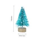 5 Sätze Mini-Weihnachtsbaum Mini-weihnachtskiefer Mini-weihnachtsbäume Weihnachtsbaumdeko Weihnachtsbäume Geschmückt Künstlicher Christbaumschmuck Sisal-Seide Blue 24 Stück *