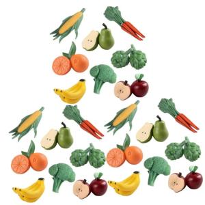 24 STK Obst- und Gemüsemodell dekorative künstliche Früchte künstliches Gemüsemodell pflanzendeko genschenkideen kunstpflanze künstliche Pflanzen gefälschte Gemüsestütze P