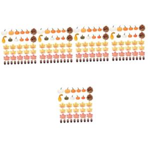 5 Sätze Kürbis Dekoration herbstdeko künstliches Ahornblatt künstliche Kürbisse zum Dekorieren Wohnkultur Ornament neuartiges Kürbisdekor Kürbis-Verzierung