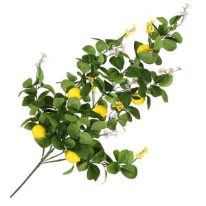 8St Simulation Zitronenrattan Zitronenbaumschmuck künstliche Zitrone Dekorative Zitronenpflanze Zitronen-Attrappe für Fotografie Anlage Obst Künstlicher Zitronenzweig Plastik Gr