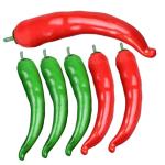 5 Sätze Simuliertes Pepper-Modell Wohnungsdeko Hausdeko Art Paprika Simulation Lebensechter Pfeffer Polyfoam-Paprika-Modell Food-Modell Pfeffer-Modell Poly-Drache 6 Stück * 5