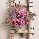 Kunstblumen Künstliche Pflanzen Blumen Deko Seidenblumen Hortensien Blumenarrangements Kernstück Hochzeit Blumenstrauß(Rosa)