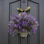 2pcs Künstliche Pflanzen Lila Kunstblumen Ahornblatt Plastikblumen Lila Künstliche Dekopflaznen Sträucher Unechte Pflanzen für Tischdeko Balkon Draußen Fensterbank Dekoration