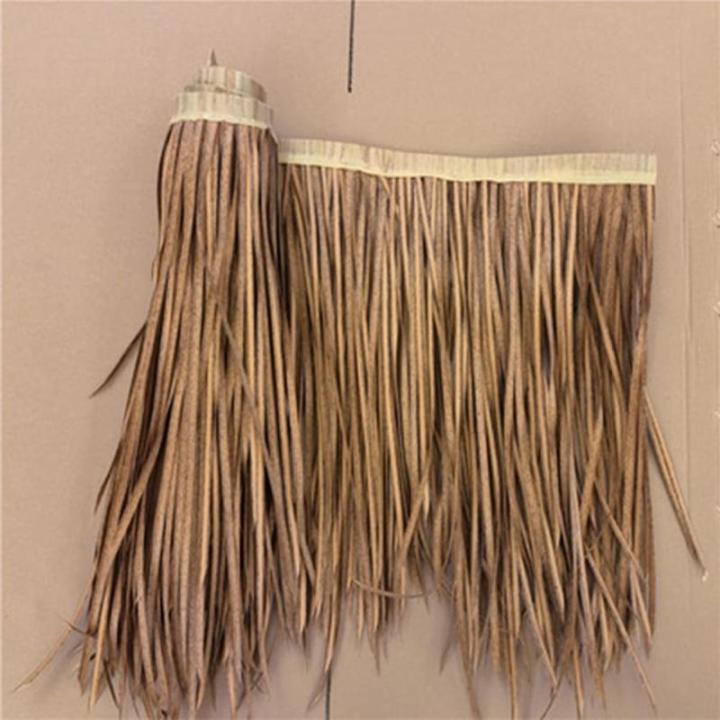 Tiki Strohrolle Künstliche Mexikanische Palmenstrohrollen Wiederverwendbare Tiki-Bar Duck Boat Jalousien Palapa Strohdach (Color : Spotted Yellow, Size : 0.5x1m/19x39in)