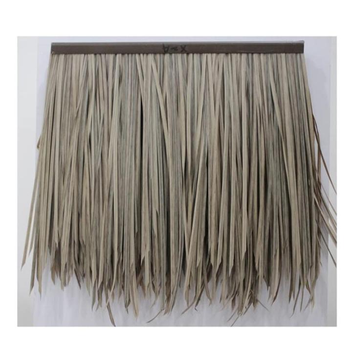 Palm Thatch Roll Künstliche Stroh Kunststoff Künstliche PVC Holzhaus Pavillon Fake Stroh Natürliche Dachdekoration Feuerfest Und Flammenhemmend Thatch Roll 0.5x0.5m(1.64x1.64ft)