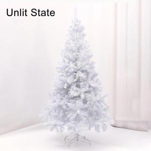 Künstlicher Weißer Weihnachtsbaum, Mehrschichtiger Weihnachtsbaum mit Metallständer, für Weihnachtsdekorationen im Innen- und Außenbereich(120cm/4ft)