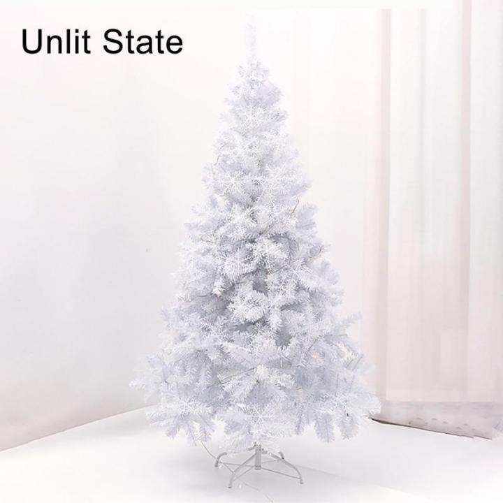 Künstlicher Weißer Weihnachtsbaum, Mehrschichtiger Weihnachtsbaum mit Metallständer, für Weihnachtsdekorationen im Innen- und Außenbereich(180cm/6ft)