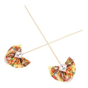 2St Blumenstab Blumenarrangement spaß Stick essstã¤bchen Ostern Cupcake Picks dekorative Blumenpflücker fächerförmiges Dekorpick Blumenpflücker selber Machen Plastik Golden