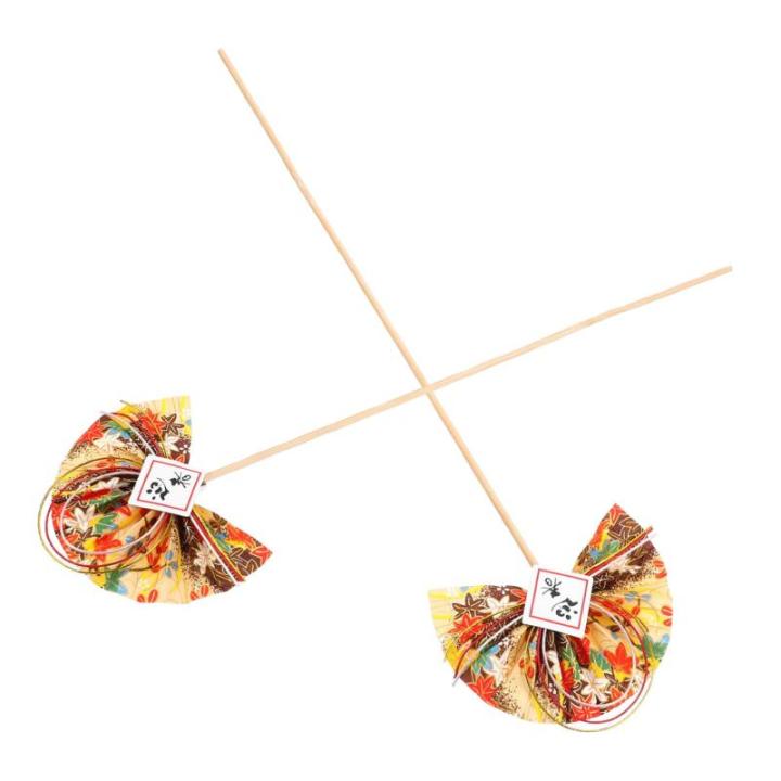 2St Blumenstab Blumenarrangement spaß Stick essstã¤bchen Ostern Cupcake Picks dekorative Blumenpflücker fächerförmiges Dekorpick Blumenpflücker selber Machen Plastik Golden