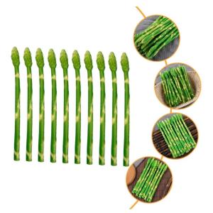 30 STK Simulierte Spargel-Ornamente weihachtsdeko dekoweihnachten Modellbau Künstliches Gemüse für Ausstellungszwecke Spargel-Modelle -Requisiten künstliches Spargelmodell PVC