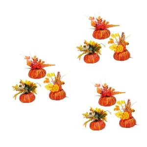 9 STK Kürbis-Dekor herbstblumen künstlich kunstblumen Herbst Laternendekor künstliche Kürbisdekoration windlichter tischdeko künstliches Dekor Halloween dekorative Requisiten