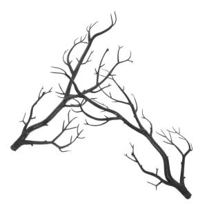 2 Stück Simulierte Künstliche Äste Und Tote Äste Gefälschter Trockener AST Künstlicher AST Halloween Zweig Weihnachtszweig Weihnachtsbaum Äste Künstlicher AST Kunststoff