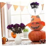 Ceramic Ornaments 10 Stück Augen-Arrangement, Ornamente, künstliche Arrangements, Schwarze künstliche Blumen, Party, Halloween, Stiele, Dekor, emuliertes Polyester Ceramic Ornam
