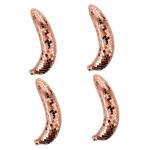 4 Stück Bananenornamente Dekoration Statue Mir Fruchtschmuck Bananen-Wohnkultur Bananenmodus für Disco-Party Disco-Fruchtmodell Disco-Frucht-Requisite dekorative Früchte Schaum