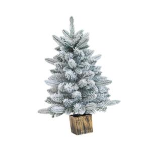 Mini-Weihnachtsbaum, Miniatur-Baumsammlung, Tischdekoration, dekorativer verschneiter Baum, Tisch-Weihnachtsbaum für Party-Shop-Schaufenster, 60 cm Runder AST