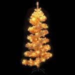 Spiral-Weihnachtsbaum mit Beleuchtung und Ständer Weiß 150 cm Christbaum Dekobaum Kunstbaum mit Ständer Tannenbaum Weihnachten Künstlicher Weihnachtsbaum für Weihnachtsdeko