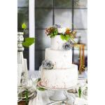 Kunstbloemen, 25 stuks kunstrozen, bloemen met stengels, echte touch, kunstschuim, rozen voor bruiloft, boeketten, feest, kantoor, baby, douche, thuis, kerstdecoratie (zilver)