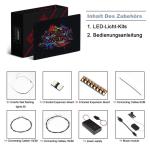Ledverlichtingsset voor Lego kerstkrans, geluidsversie (speelmuziek) decoratieverlichtingsset voor Lego 40426 2-in-1 adventskrans, creatieve speelgoedverlichting, alleen lichtset, 