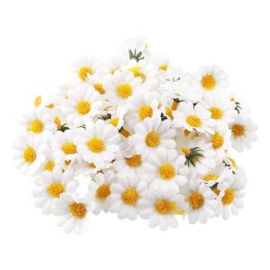100 stuks Gerbera-, zijden bloemblaadjes, Gerbera-bloemblaadjes, witte madeliefjes, voor bruiloft, feest, knutselen, slingers, confetti voor scrapbooking