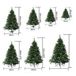 Kunstkerstboom met standaard, spar 120 cm - 210 cm (Wit, 180cm 477Tips)