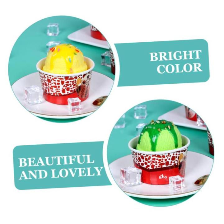 30 Stück Eiscreme Modell Eiscreme Kugeln Requisite Realistische Eiscreme Kugeln Künstliche Eiscreme Kugeln Eiscreme Kugeln Gefälschte Eiscreme Requisiten