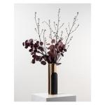 Kunstblumen Modernes Kunstblumenarrangement – ​​Exquisite Blumenornamente aus Metall und Trockenblumen, 60 cm für das Wohnzimmer für jeden Anlass
