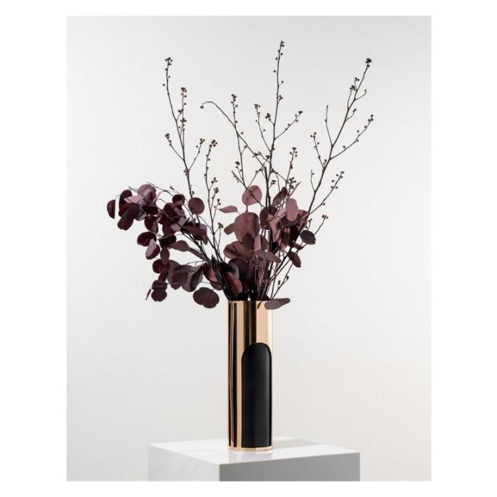 Kunstblumen Modernes Kunstblumenarrangement – ​​Exquisite Blumenornamente aus Metall und Trockenblumen, 60 cm für das Wohnzimmer für jeden Anlass