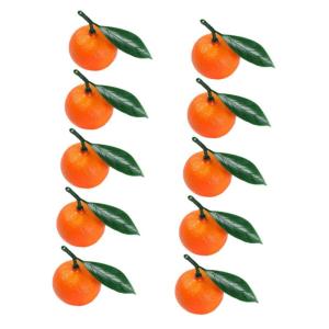 4 Sätze Desktop-deko Mit Künstlichen Orangen Gefälschte Orangen Restaurant-Display-Obst Orangefarbenes Dekor Künstliches Obstdekor Simulation Orangen-dekor Schaum 10 Stück * 4