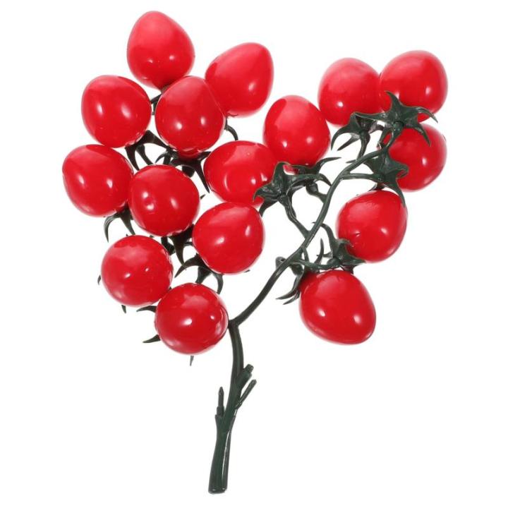3 Stück Schnur Simulierte Kirschtomaten Künstliche Tomaten Früchte Lebensechte Kirschtomaten Künstliche Zypressen Girlande Dekorationen Für Zuhause Künstliche Früchte