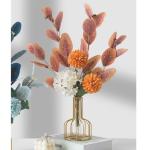 Kunstblumen Künstliche Blumen-Pflanzen-Set, künstliche Seidenblumen mit Leichter Luxus-Vase aus Schmiedeeisen, für den Hochzeitshausgarten für jeden Anlass