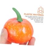 6 Sätze Künstlicher Kürbis Künstliches Kürbisdekor Kürbiskernstück Ernten Halloween-kürbis-Requisite Mini-dekor Herbstdeko Lebhafter Kürbis Kürbis-dekor Yellow Plastik 10