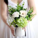 Kunstblumen Künstliche Blumen im Topf, Kunstblumen-Arrangement mit Keramikvase für Zuhause, Büro, Küche, Schlafzimmer, Hochzeitsdekoration für jeden Anlass