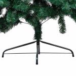 Künstlicher Halb-Weihnachtsbaum Beleuchtung Kugeln Grün 180 cmGrün und Rose