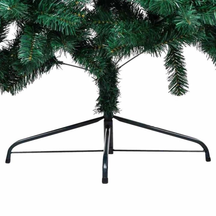 Künstlicher Halb-Weihnachtsbaum Beleuchtung Kugeln Grün 180 cmGrün und Rose