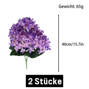Boeket van kunstbloemen, 180 bundels, kunstbloemen, struiken, kunstbloemen, kunstmatige decoratie voor thuis, kantoor, buiten, tuin, outdoor, balkon, 1105