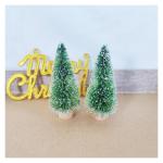 12 Stück Mini Weihnachtsbaum 8.5CM Grün Künstlicher Tannenbaum Klein Christbaum Modell Schnee Frost Bäume Miniatur Tanne Tischbaum Weihnachtsschmuck Desktop Ornamente für DIY 