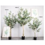 Künstliche Pflanze Künstlicher Olivenbaum Im Topf, Gefälschte Gründekoration Mit Biegsamen Ästen Für Den Innen- Und Außenbereich, Hausgarten, Büro Künstlicher Baum(120cm)